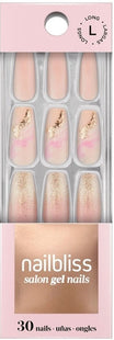 NailBliss - Salon Gel Nails  - Long - Pink Gold GN77 | 30 Nails