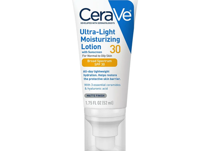 CeraVe -  Ultra-Light Moisturizing Lotion SPF 30 - For Normal To Oily Skin | 50 mL