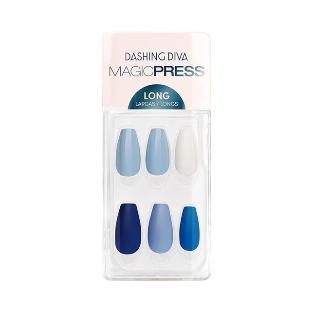 Dashing Diva - Magic Press - Ongles longs - PO149 House of Blues | 30 clous