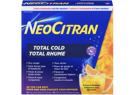 NeoCitran - Total Cold Night, Citrus Infusions | 10 Pouches