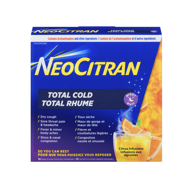NeoCitran - Total Cold Night, Citrus Infusions | 10 Pouches