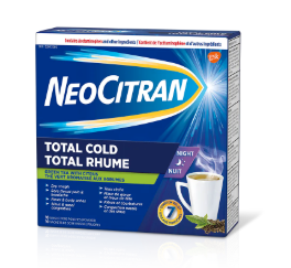 NeoCitran Total Cold Night - Thé vert aux agrumes | 10 pochettes