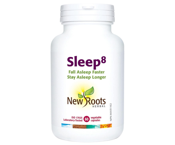 New Roots - Sleep 8 | 60 Vegetable Capsules – White Cross E-Store