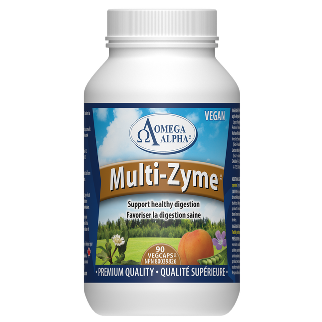Omega Alpha - Multi-Zyme Support Healthy Digestion | 90 VegCaps