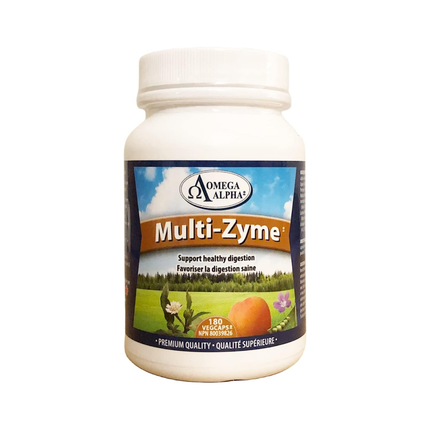 Omega Alpha - Multi-Zyme | 180 gélules végétales