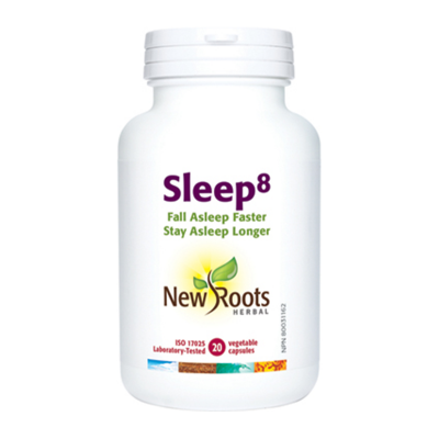 New Roots - Sleep 8 - Sleep Aid Supplement | 20 Vegetable Capsules*