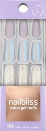 NailBliss - Salon Gel Nails  - Long - Lilac Prism GN85 | 30 Nails