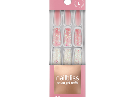 NailBliss - Ongles en gel de salon - Longs - Rouleaux de cannelle GN88 | 30 clous