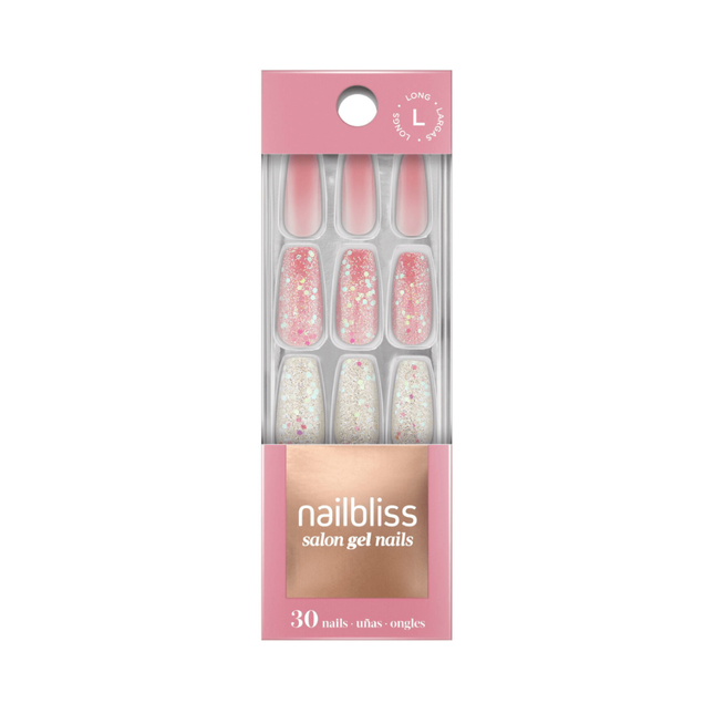 NailBliss - Ongles en gel de salon - Longs - Rouleaux de cannelle GN88 | 30 clous