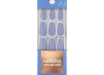 Nailbliss - Ongles en gel de salon - Longs - Blue Jay GNC04 | 28 clous