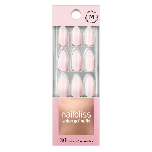 Dashing Diva - Ongles en gel Nailbliss Salon - GN195 Reine des neutres | 30 ongles moyens