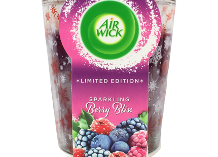 Air Wick - Limited Edition Essential Oils Candle, Sparkling Berry Bliss | 105 g