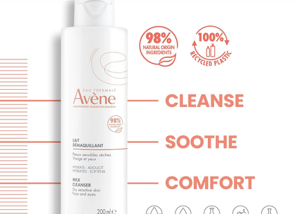 Avène - Gentle Milk Cleanser for Dry Skin | 200 mL