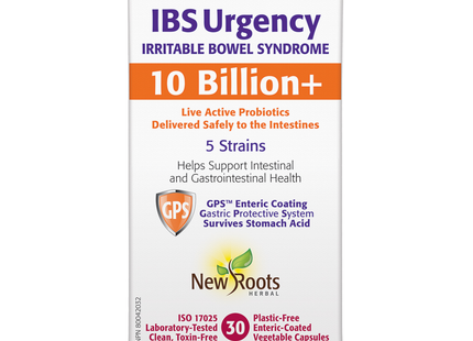 New Roots - IBS Urgence Syndrome du côlon irritable | 30 capsules