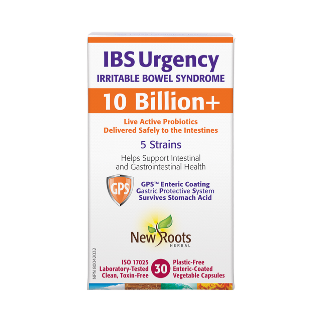 New Roots - IBS Urgence Syndrome du côlon irritable | 30 capsules