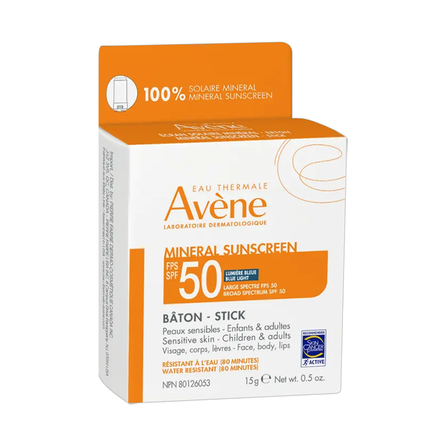 Avène - Mineral Sunscreen Stick, SPF 50 | 15g