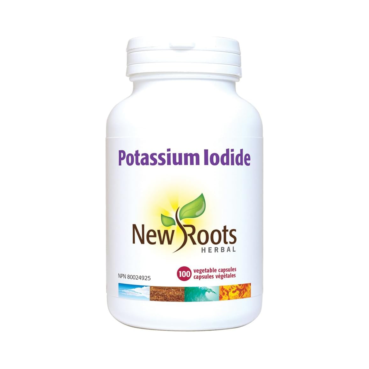 Potassium New Roots New Roots - Potassium Iodide | 100 Vegetable Capsules* – White Cross E ...