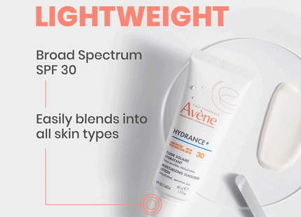 Avene - Hydrance+ Moisturizing Sunscreen Lotion, SPF 30 | 40 mL