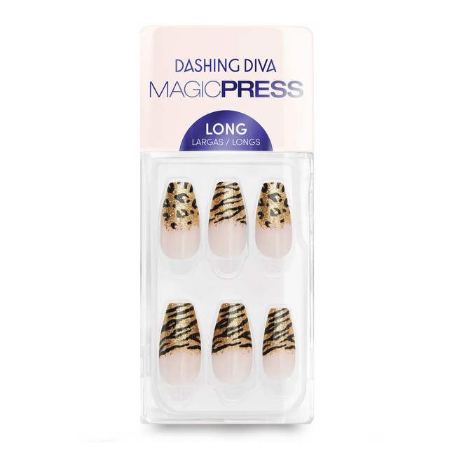 *Dashing Diva - Magic Press Long - PO201 Kitty Claws | 30 Nails