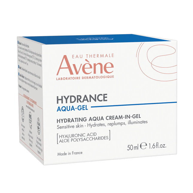 Avène - Hydrating Aqua Cream-in-Gel with Hyaluronic Acid for Sensitive Skin | 50 mL