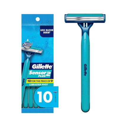 Gillette - Custom Plus Sensitive Disposable Razors | 10 Razors