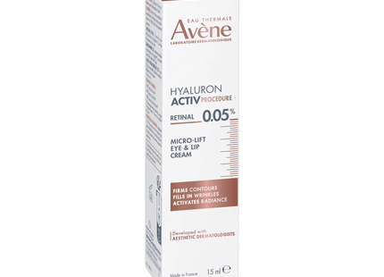 Avène - Hyaluron Activ Procedure Retinal 0.05% Micro-Lift Eye & Lip Cream | 15 mL