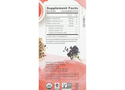 Numi Tea - Organic Immune Support Tea | 16 Bags