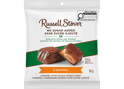 Russell Stover No Sugar Added - Caramel in Milk Chocolate | 56 g