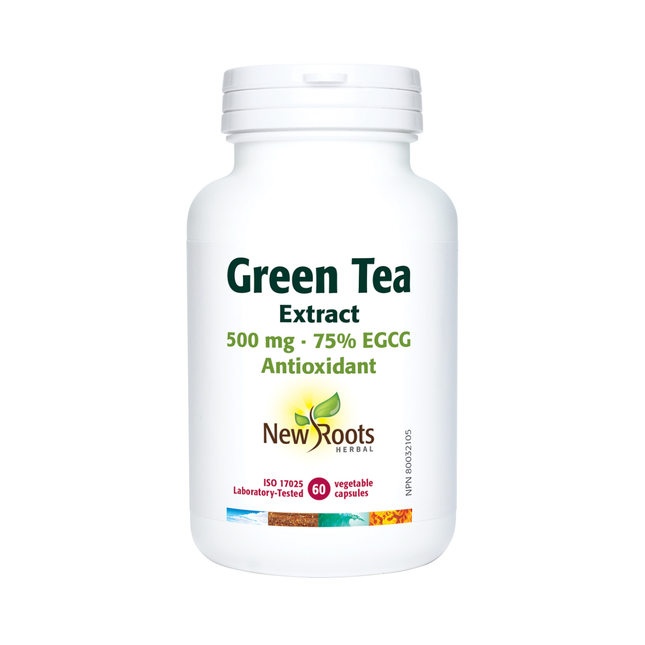 New Roots - Extrait de thé vert 500 mg 75% EGCG | 60 capsules