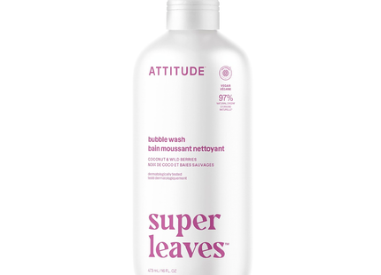 Attitude - Super Leaves Bubble Wash, Coconut & Wild Berries | 473 mL