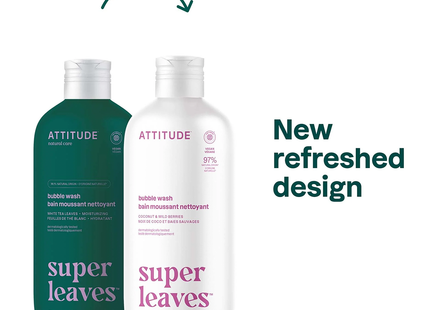 Attitude - Super Leaves Bubble Wash, Coconut & Wild Berries | 473 mL