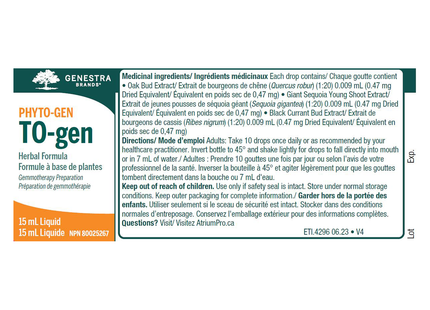 Genestra - TO-gen | 15 mL 