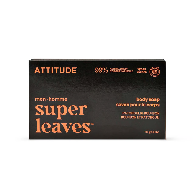 Attitude - Body Soap Bar, Patchouli & Bourbon | 113 g