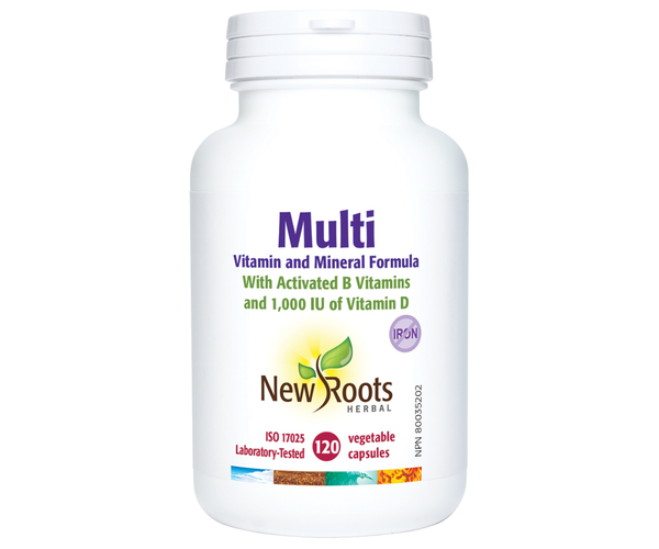 New Roots - Multi Vitamin And Mineral Formula | 120 Capsules – White ...