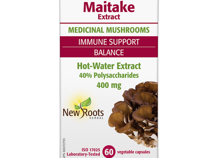 New Roots - Maitake 400 mg Soutien immunitaire | 60 gélules végétales