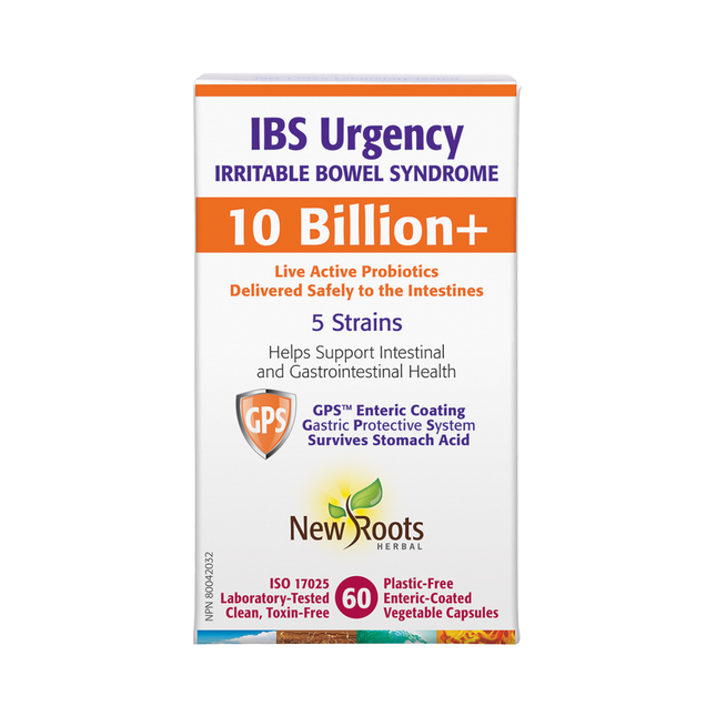New Roots - IBS Urgence Syndrome du côlon irritable | 60 capsules