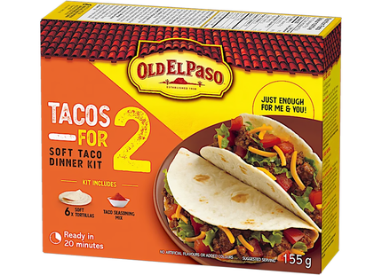 Old El Paso - Tacos For 2 Soft Taco Dinner Kit | 155 g