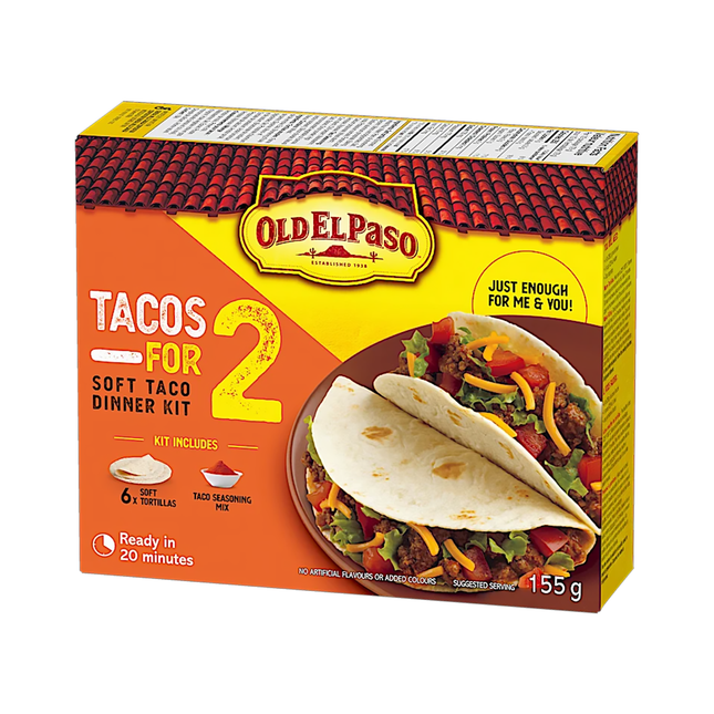 Old El Paso - Tacos For 2 Soft Taco Dinner Kit | 155 g