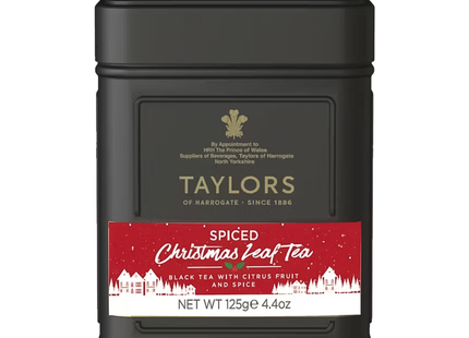 Taylors of Harrogate - Spiced Christmas Leaf Tea, Black Tea With Citrus Fruit | 125 g