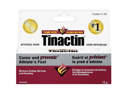 Tinactin - Crème antifongique Tolnaftate USP 1% - pour pied d'athlète | 15g