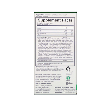 Garden of Life - Dr. Formulated Organic Digest+ | 90 ct