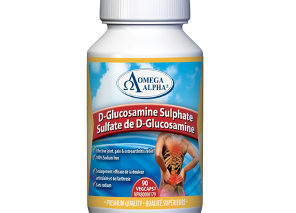 Omega Alpha -  D-Glucosamine Sulphate | 90 Capsules