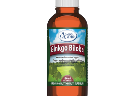 Omega Alpha -  Ginkgo Biloba Natural Flavor | 120 mL