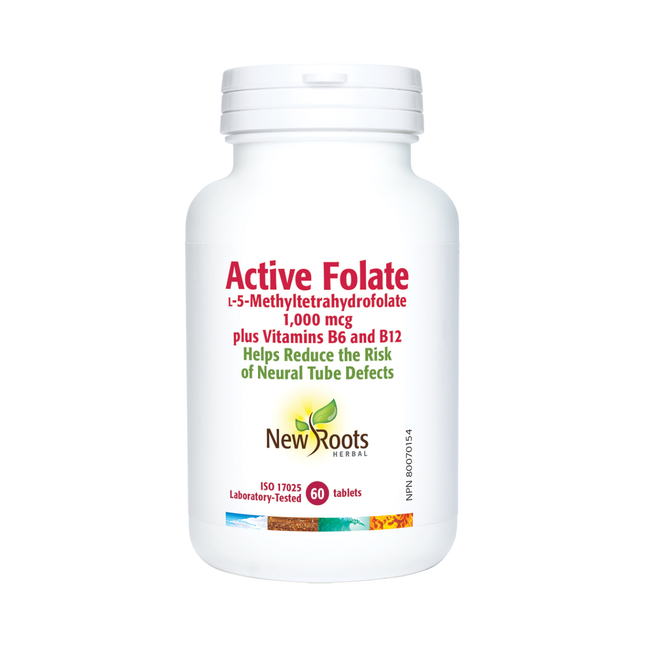 New Roots - B6 + B12 Folic Acid Supplement | 60 Tablets