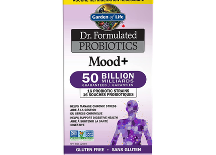 Garden of Life - Dr. Formulated Probiotics Mood+ | 60 capsules végétariennes