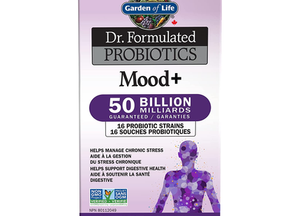 Garden of Life - Dr. Formulated Probiotics - Mood + 50 Billion | 60 Vegetarian Capsules
