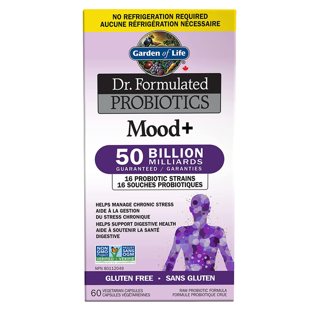 Garden of Life - Dr. Formulated Probiotics - Mood + 50 Billion | 60 Vegetarian Capsules