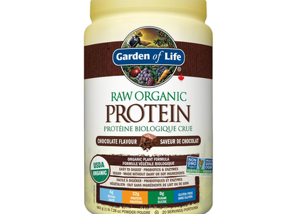 Garden of Life - Raw Organic Protein, Chocolate | 660 g