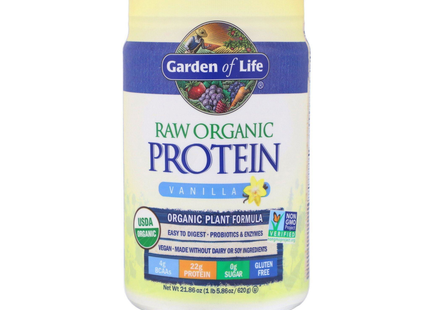Garden of Life - Raw Organic Protein, Vanilla | 620 g