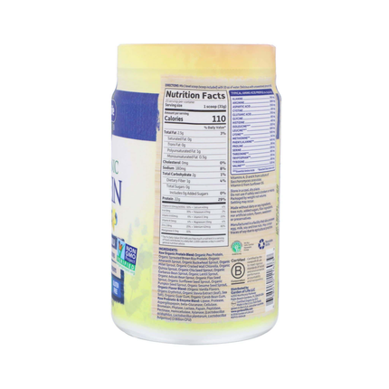 Garden of Life - Raw Organic Protein, Vanilla | 620 g